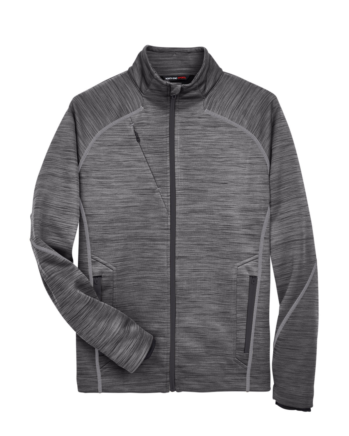 North End Men's Flux Mélange Bonded Fleece Jacket North End