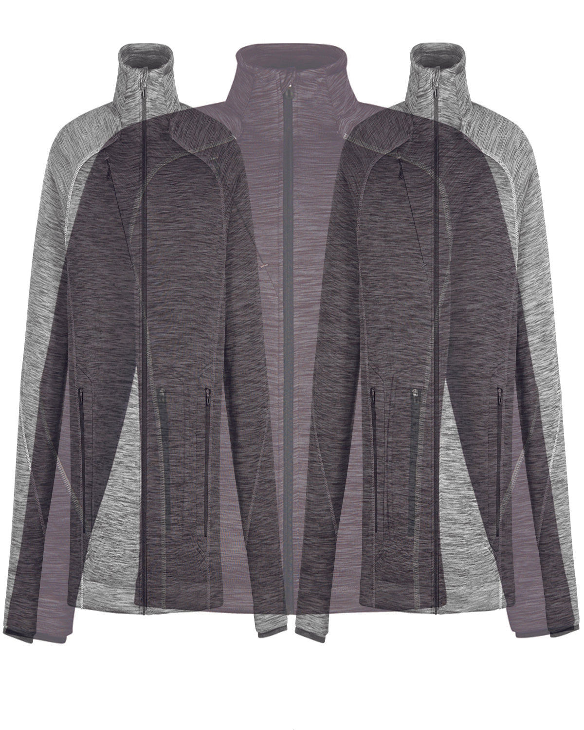 North End Men's Flux Mélange Bonded Fleece Jacket North End
