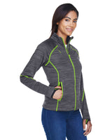 North End Ladies' Flux Mélange Bonded Fleece Jacket North End