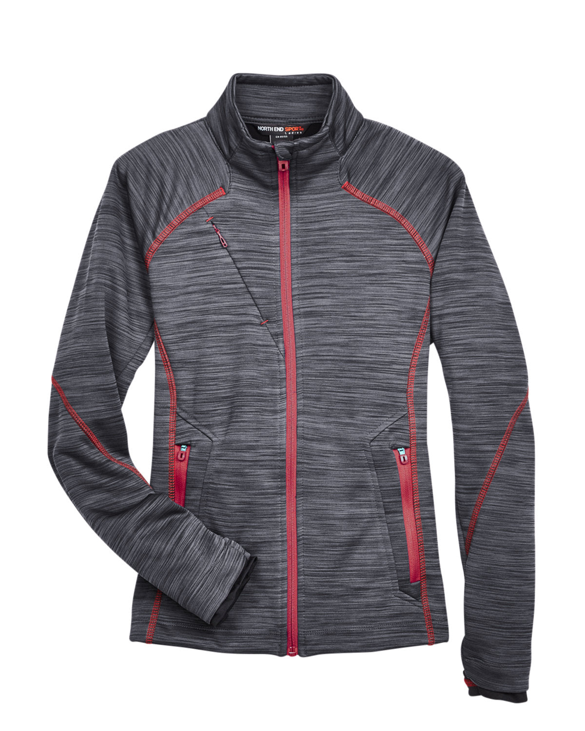 North End Ladies' Flux Mélange Bonded Fleece Jacket North End