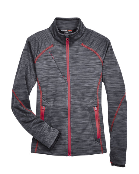 North End Ladies' Flux Mélange Bonded Fleece Jacket North End