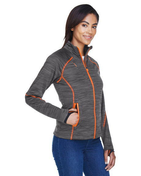 North End Ladies' Flux Mélange Bonded Fleece Jacket North End