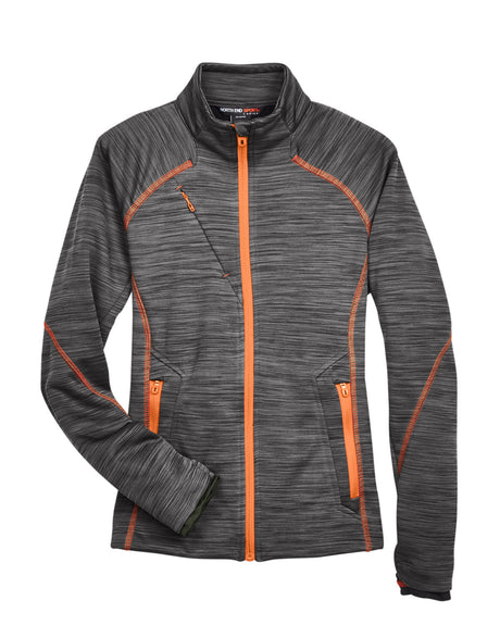 North End Ladies' Flux Mélange Bonded Fleece Jacket North End