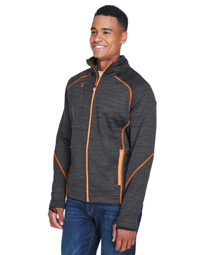 North End Men's Flux Mélange Bonded Fleece Jacket