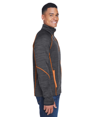 North End Men's Flux Mélange Bonded Fleece Jacket