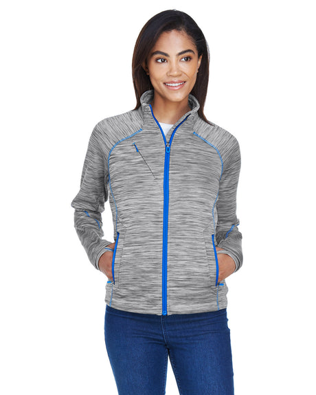 North End Ladies' Flux Mélange Bonded Fleece Jacket North End