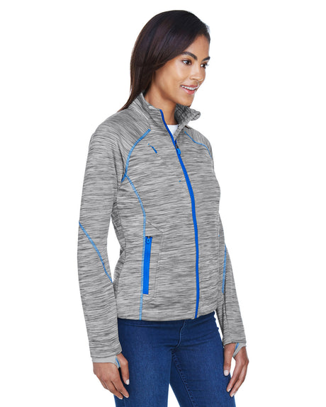 North End Ladies' Flux Mélange Bonded Fleece Jacket North End