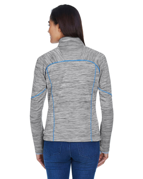 North End Ladies' Flux Mélange Bonded Fleece Jacket North End