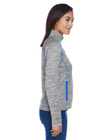 North End Ladies' Flux Mélange Bonded Fleece Jacket North End