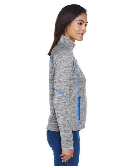 North End Ladies' Flux Mélange Bonded Fleece Jacket North End