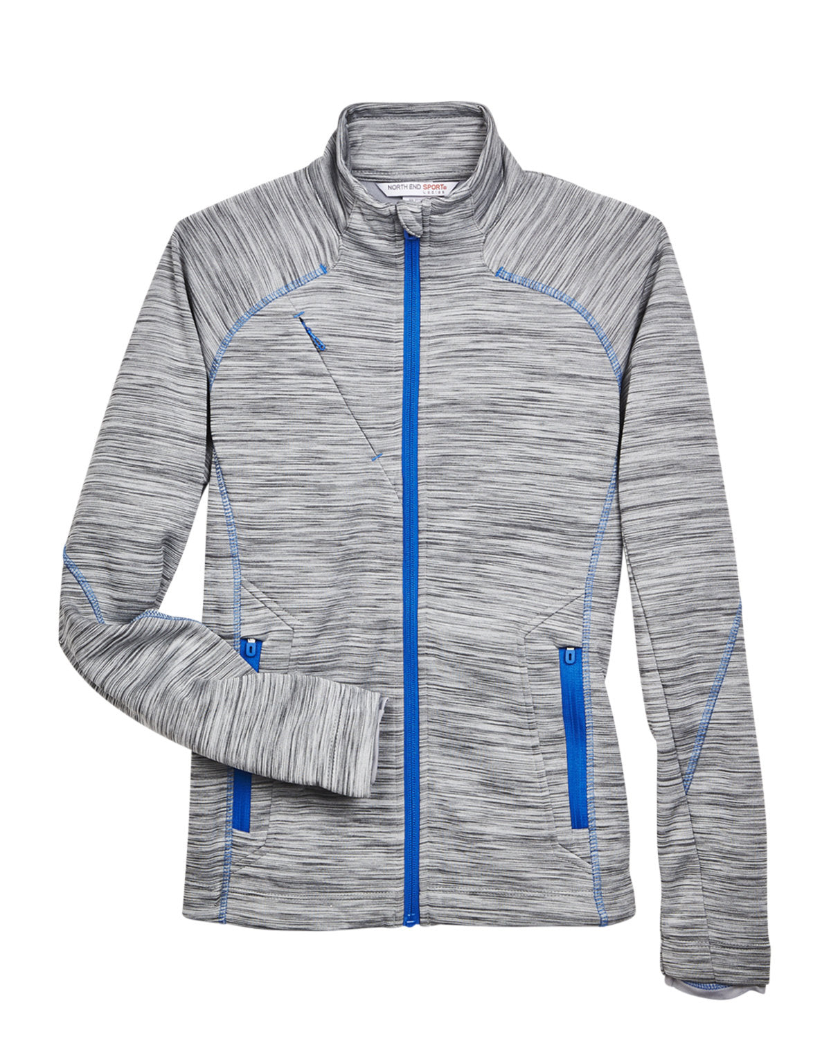 North End Ladies' Flux Mélange Bonded Fleece Jacket North End