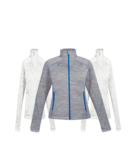 North End Ladies' Flux Mélange Bonded Fleece Jacket North End