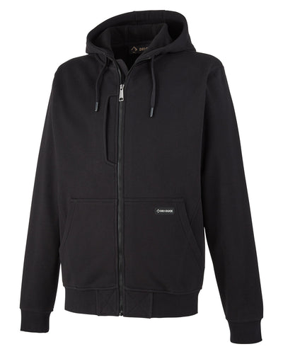 Dri Duck Men's Bateman Power Full Zip Hooded Fleece