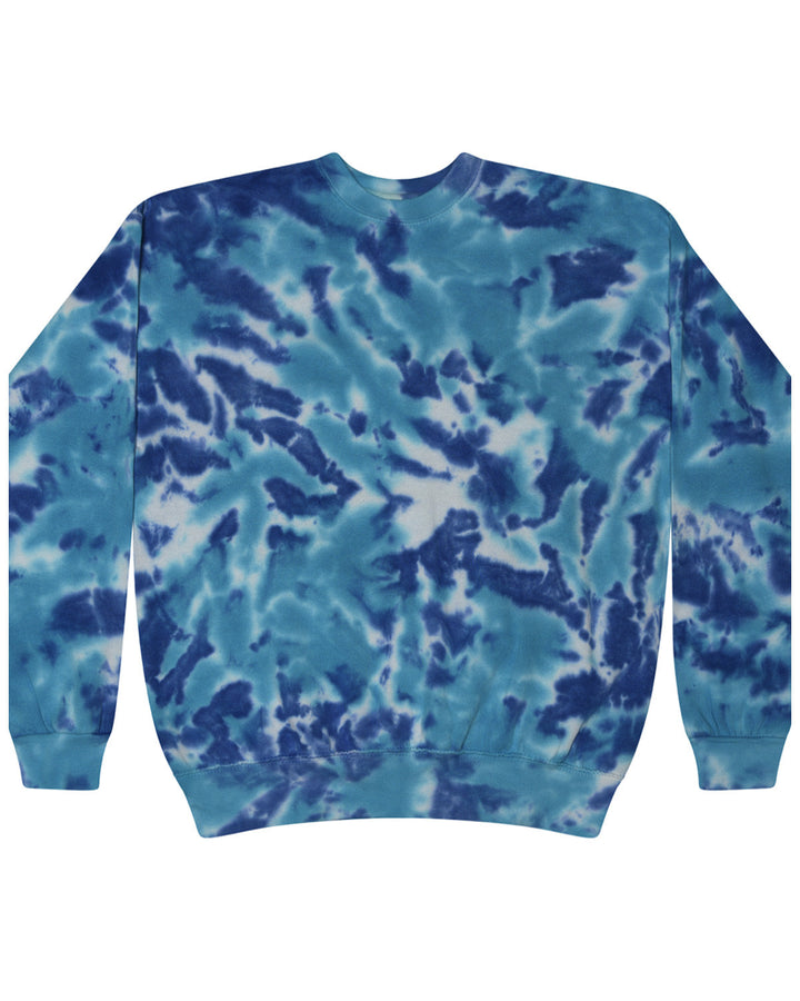 Tie-Dye Adult 8.5 oz., 80/20 crew neck fleece Tie-Dye