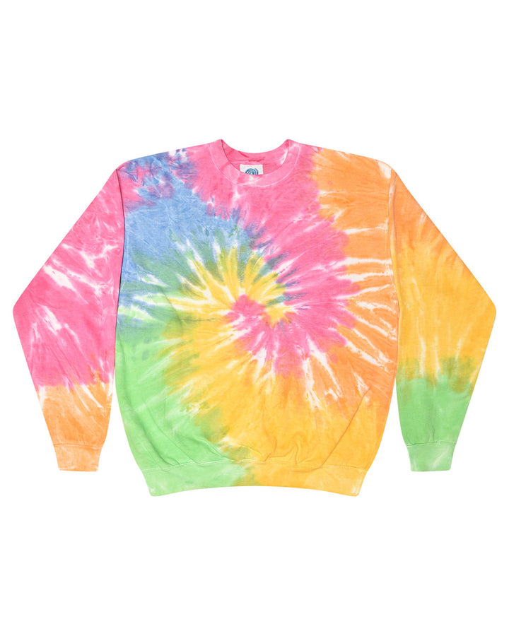 Tie-Dye Adult 8.5 oz., 80/20 crew neck fleece Tie-Dye