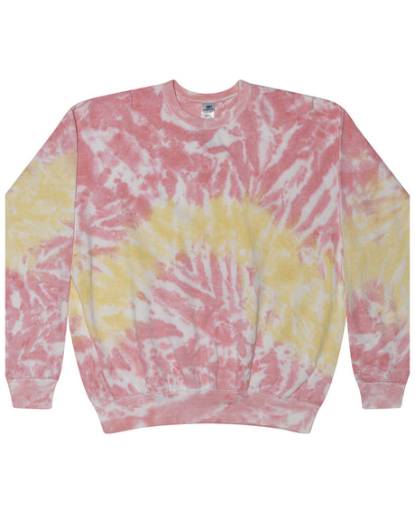 Tie-Dye Adult 8.5 oz., 80/20 crew neck fleece Tie-Dye