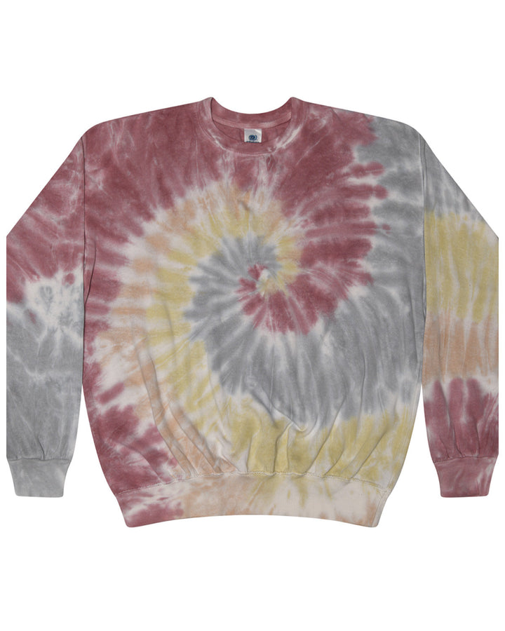 Tie-Dye Adult 8.5 oz., 80/20 crew neck fleece Tie-Dye
