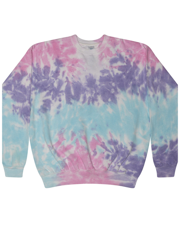 Tie-Dye Adult 8.5 oz., 80/20 crew neck fleece Tie-Dye