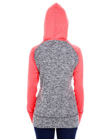 J America Ladies' Colorblock Cosmic Hooded Sweatshirt J. America