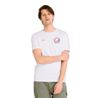 New Balance Men's Lille LOSC Graphic Heathertech T-Shirt Soccer Uniforms & Apparel All