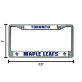 NHL Toronto Maple Leafs Chrome License Plate Frame Fan Gear NHL Toronto Maple Leafs