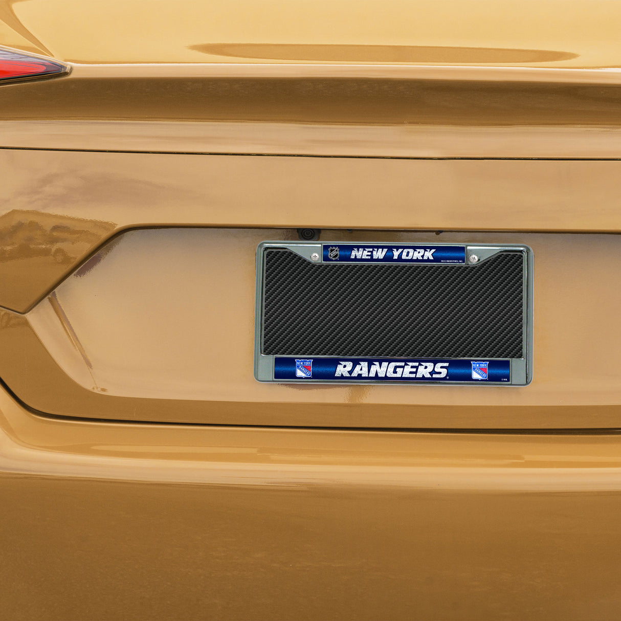 NHL New York Rangers Chrome Glitter License Plate Frame Fan Gear NHL New York Rangers