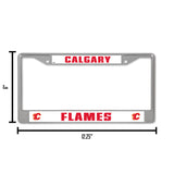 NHL Calgary Flames Chrome License Plate Frame Fan Gear NHL Calgary Flames