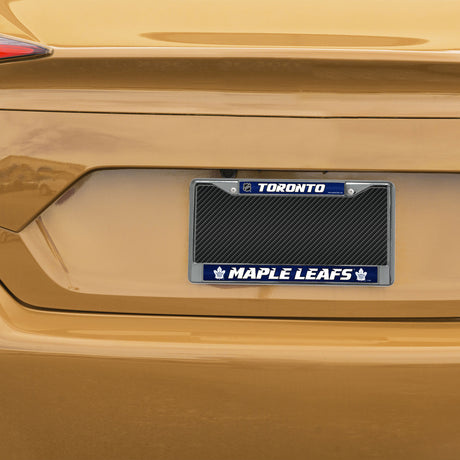 NHL Toronto Maple Leafs Chrome Glitter License Plate Frame Fan Gear NHL Toronto Maple Leafs