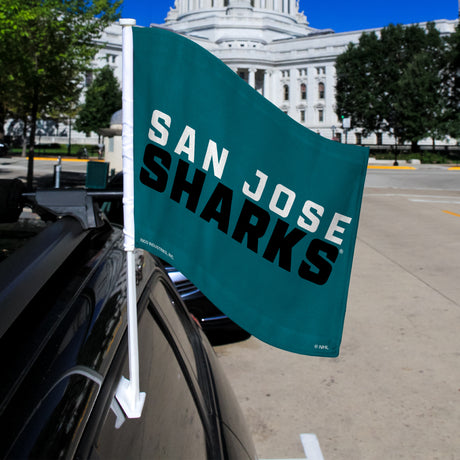 NHL San Jose Sharks Car Flag Fan Gear NHL San Jose Sharks