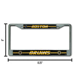 NHL Boston Bruins Chrome Glitter License Plate Frame Fan Gear NHL Boston Bruins