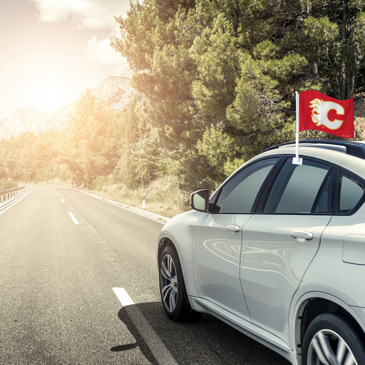 NHL Calgary Flames Car Flag Fan Gear NHL Calgary Flames