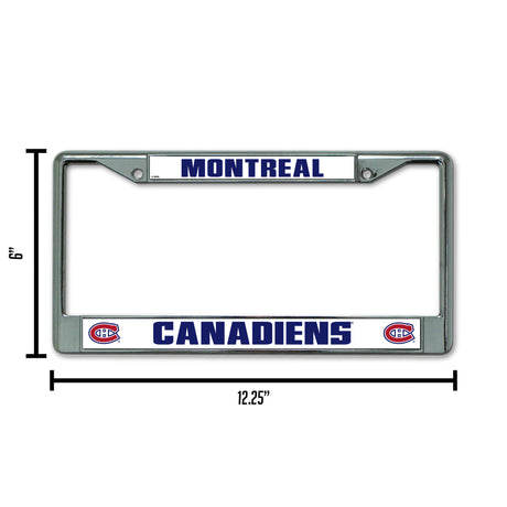NHL Montreal Canadiens Chrome License Plate Frame Fan Gear NHL Montreal Canadiens