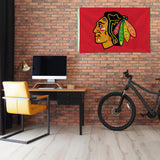 NHL Chicago Blackhawks 3x5 Banner Flag Fan Gear NHL Chicago Blackhawks