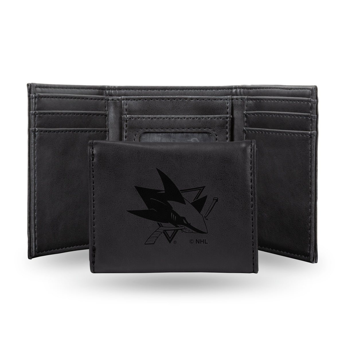 NHL San Jose Sharks Laser Engraved Trifold Fan Gear NHL San Jose Sharks