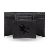 NHL San Jose Sharks Laser Engraved Trifold Fan Gear NHL San Jose Sharks