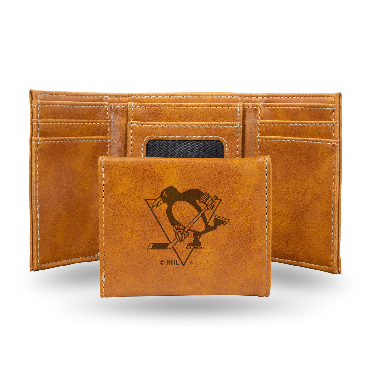 NHL Pittsburgh Penguins Laser Engraved Trifold Fan Gear NHL Pittsburgh Penguins