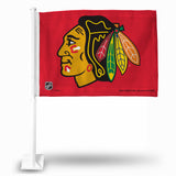 NHL Chicago Blackhawks Car Flag Fan Gear NHL Chicago Blackhawks