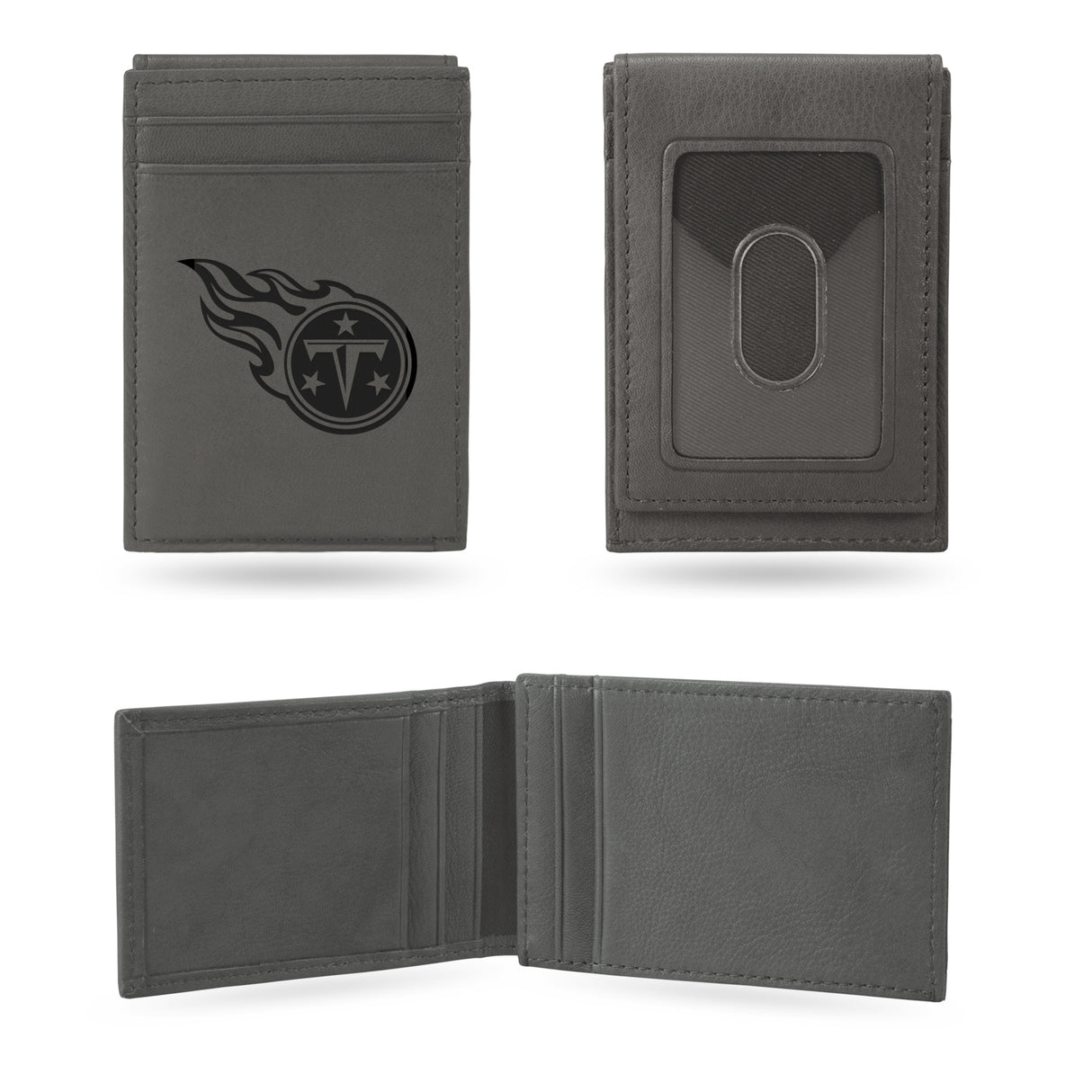 NFL Tennessee Titans Laser Engraved Front Pocket Wallet Fan Gear NFL Tennessee Titans