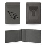 NFL Arizona Cardinals Laser Engraved Front Pocket Wallet Fan Gear NFL Arizona Cardinals