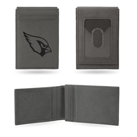 NFL Arizona Cardinals Laser Engraved Front Pocket Wallet Fan Gear NFL Arizona Cardinals