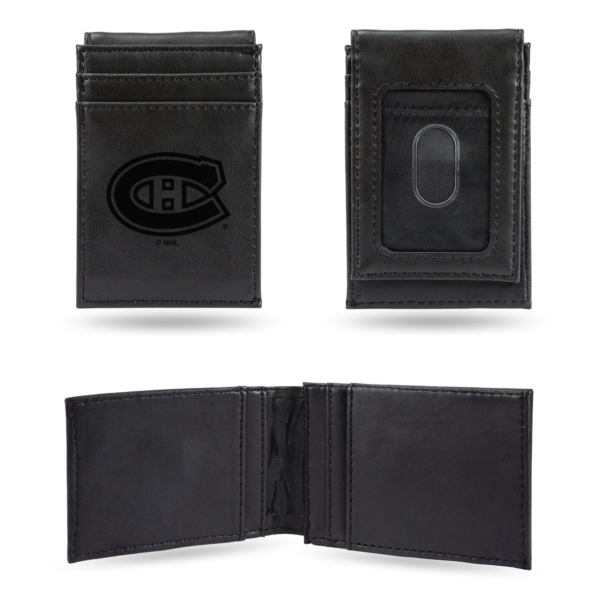 NHL Montreal Canadiens Laser Engraved Front Pocket Wallet Fan Gear NHL Montreal Canadiens