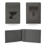 NHL St. Louis Blues Laser Engraved Front Pocket Wallet Fan Gear NHL St. Louis Blues
