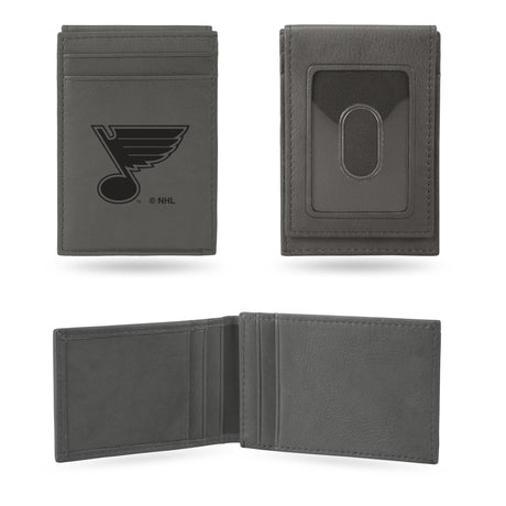 NHL St. Louis Blues Laser Engraved Front Pocket Wallet Fan Gear NHL St. Louis Blues