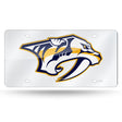 NHL Nashville Predators Silver Laser Cut Automobile Tag Fan Gear NHL Nashville Predators