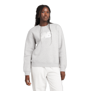 New Balance Women's Sport Fleece Logo Crew Womens Apparel Sweatshirts & Fleece
