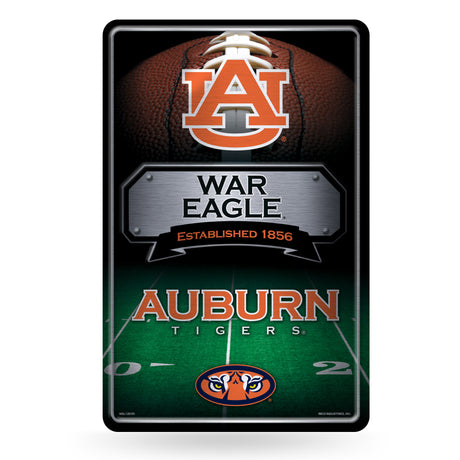 NCAA Auburn Tigers Large Metal Sign Fan Gear NCAA Auburn Tigers