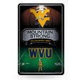 NCAA West Virginia Mountaineers Large Metal Sign Fan Gear NCAA West Virginia Mountaineers