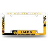 NCAA Arkansas-Pine Bluff Golden Lions Chrome License Plate Frame Fan Gear NCAA Arkansas-Pine Bluff Golden Lions