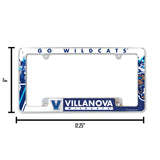 NCAA Villanova Wildcats Chrome License Plate Frame Fan Gear NCAA Villanova Wildcats