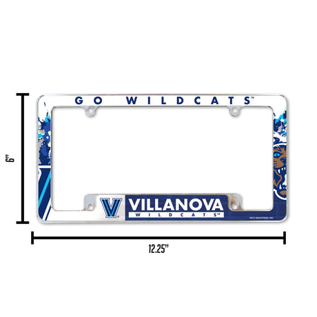 NCAA Villanova Wildcats Chrome License Plate Frame Fan Gear NCAA Villanova Wildcats